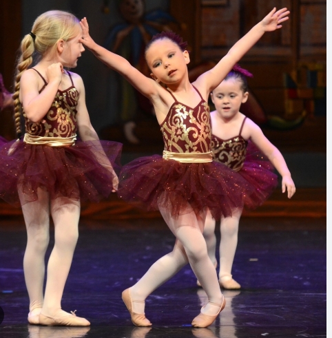 Little girls performing Ballet